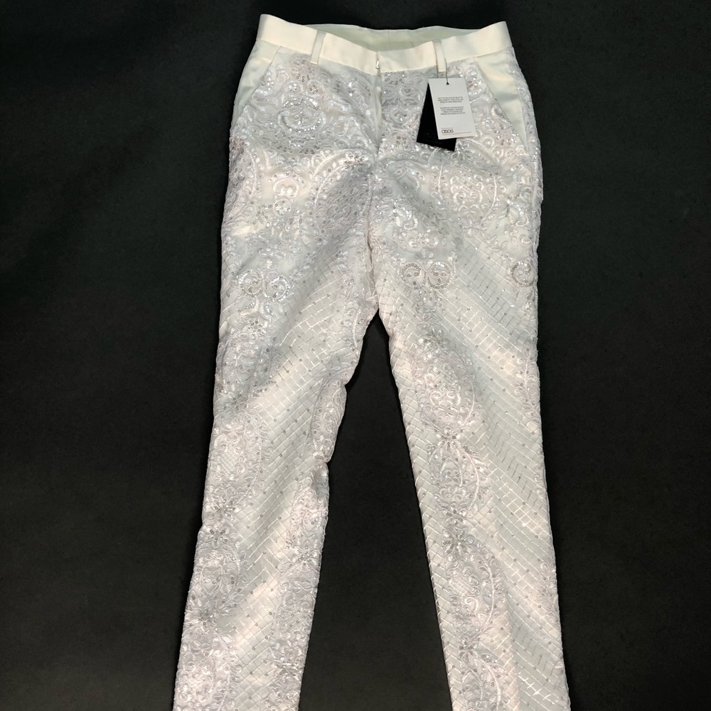 NWT ASOS sequin mesh embellished wedding pant